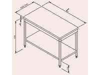 Centrale tafel 1000 mm