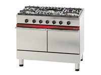 Fourneau 5 feux gaz sur 2 four gaz