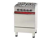 Fourneau 4 feux gaz sur four gaz