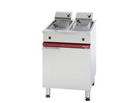 Elektrische friteuse 2 kuipen 6Lt + 6Lt