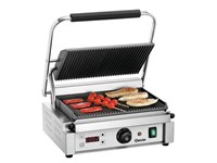 Grill contact "Panini-1RDIG " rainuré - grande surface avec minuterie et programmation