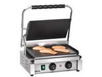 Grill contact "Panini-T" lisse - grande surface avec minuterie