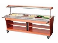 Chariot buffet chaud 6x GN1/1