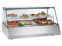 Vitrine chauffante GN3/1 avec verre plat