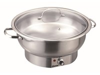 Chafing dish électrique rond