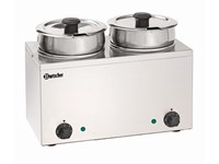 Bain-marie hotpot elektrisch - 2 kuipen 6,5L