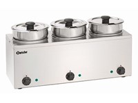 Bain-marie hotpot elektrisch - 3 kuipen 3,5L