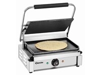 Grill contact "panini" lisse - grande surface