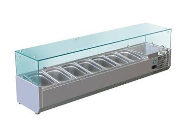 Vitrines à poser pour pizzeria