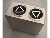 Distributeur d'assiettes 2 tubes - neutre - Etat neuf