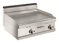 Varioan gasgrill - gladde verchroomde plaat - 2 kookzones