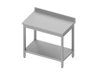 Table Adossée avec étagère / Soudée / 1600mm